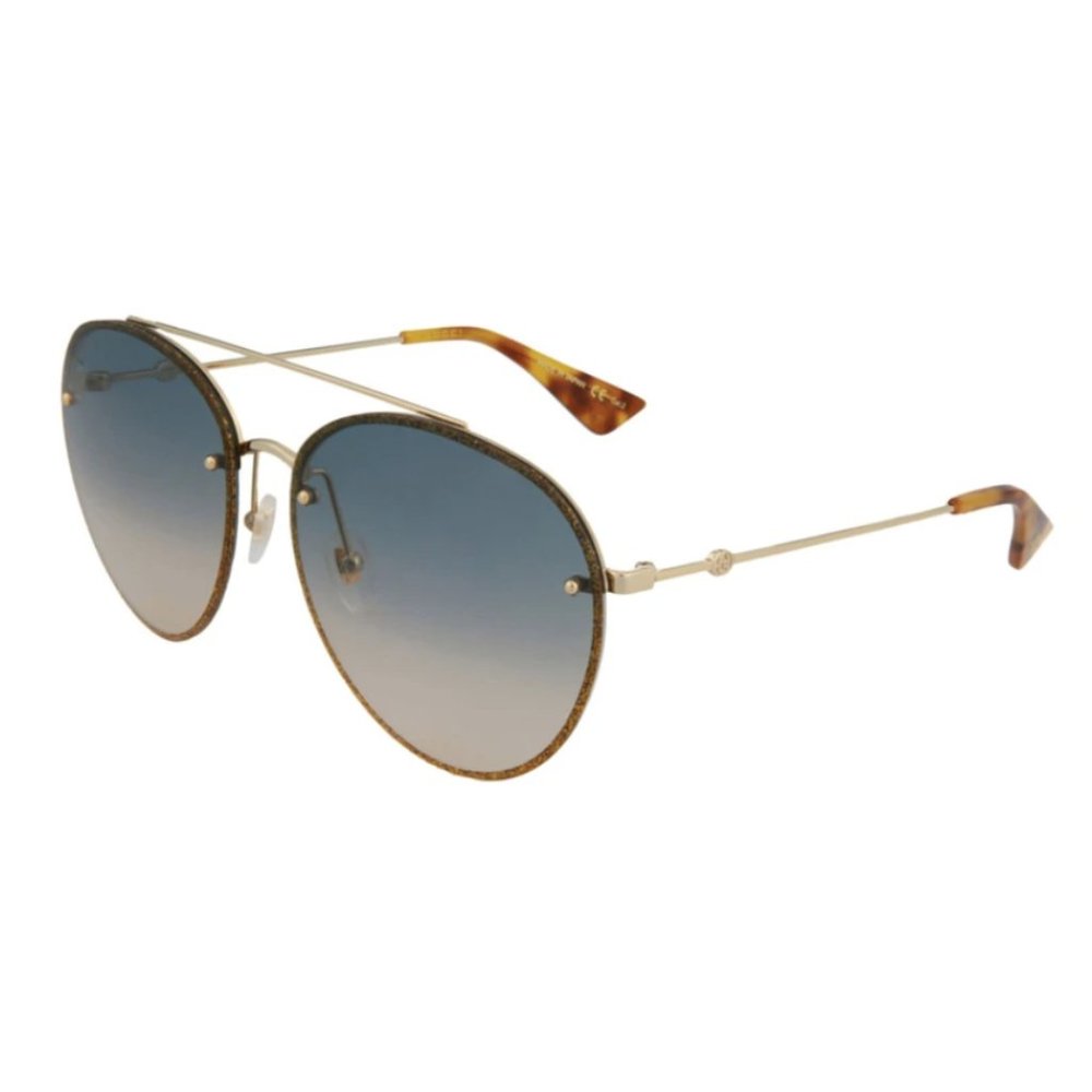 Gucci Round Aviators 62mm Sunglasses